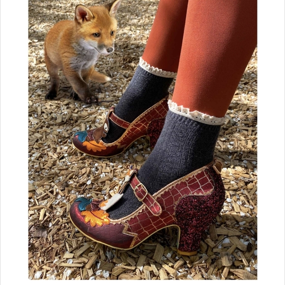 Irregular Choice Feeling Foxy Red Mary Jane Heels - Picture 6 of 10